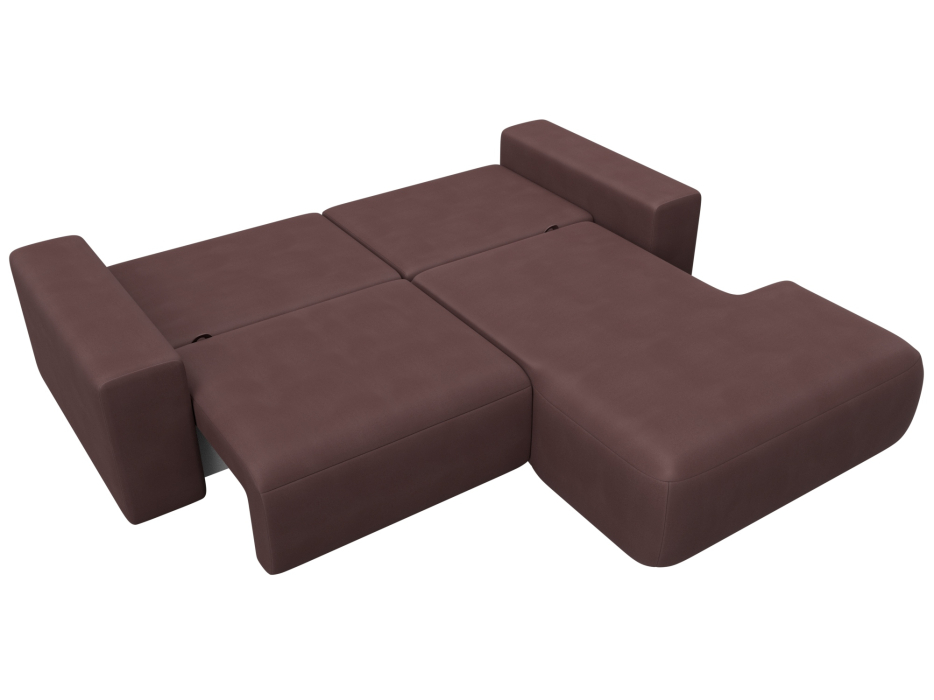 Диваны угловые в гостиную, Диван угловой Лига-036 НПБ Классик правый угол, замша JOLY