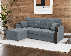 Диваны угловые в гостиную, Диван угловой Техас (Велюр)