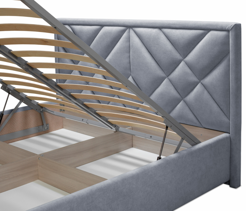 Мягкая кровать, Кровать Сидней 120 с подъемным механизмом, микровелюр