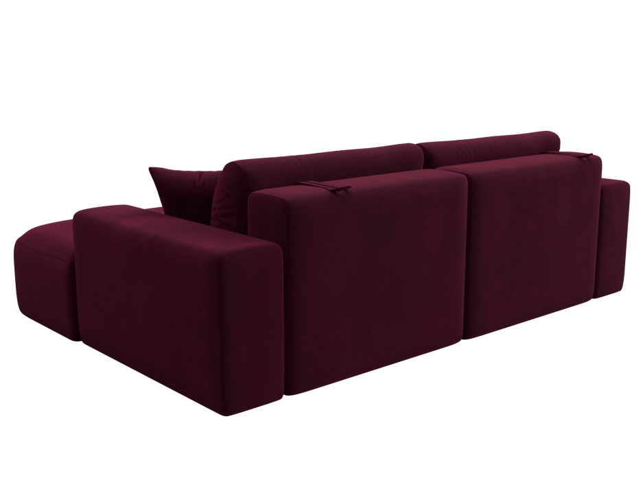 Диваны угловые в гостиную, Диван угловой Лига-036 Классик правый угол, микровельвет