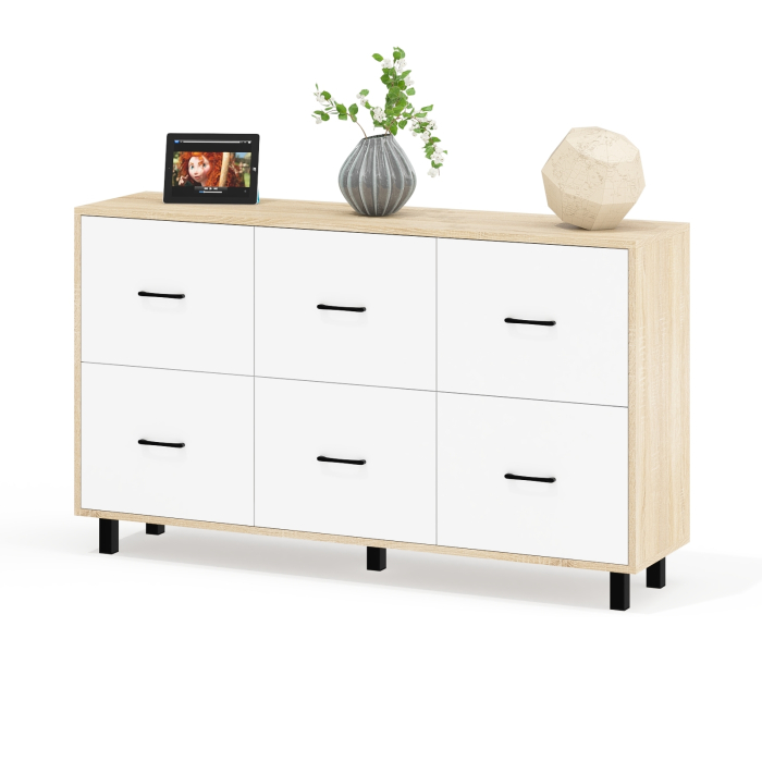 ТВ-тумбы, Комод шесть выдвижных ящиков РВК 127-1504