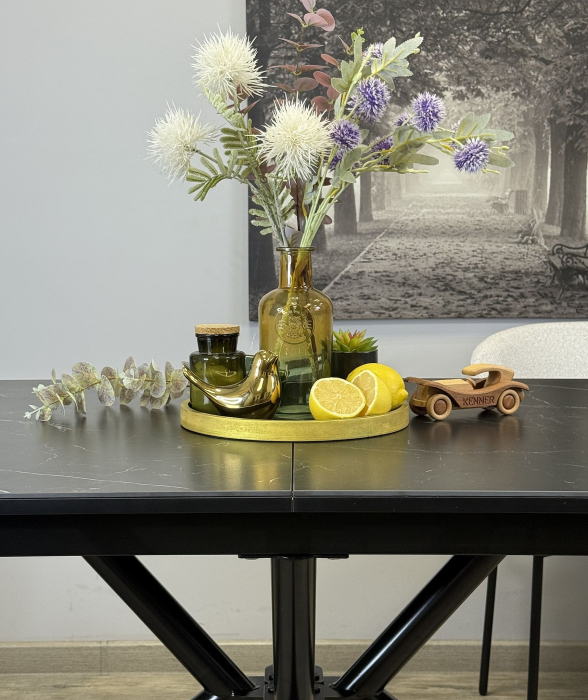 Обеденные столы, Стол Kenner DM1400 раздвижной, керамика