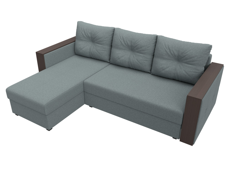 Диваны угловые в гостиную, Диван угловой Валенсия Лайт левый угол, рогожка Амур