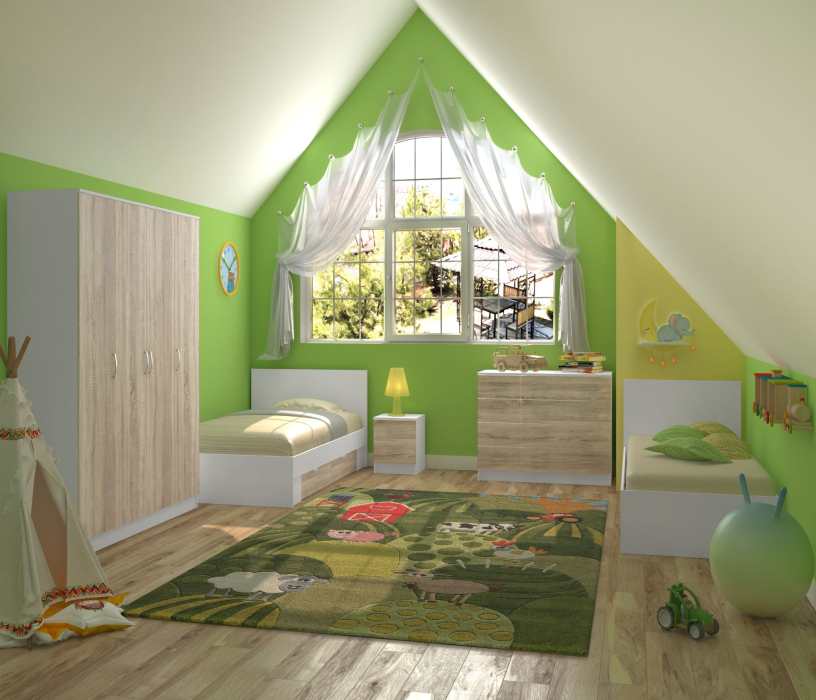 Кровати одноярусные, Кровать Фреш с ящиками КРФР 1-Я 900