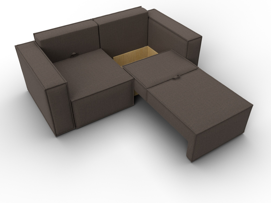 Диваны кровати со спальным местом, Диван прямой Куба мини, рогожка Амур