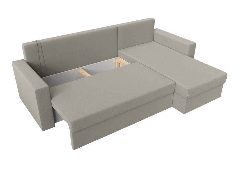 Диваны угловые в гостиную, Угловой диван Траумберг Лайт правый угол, рогожка