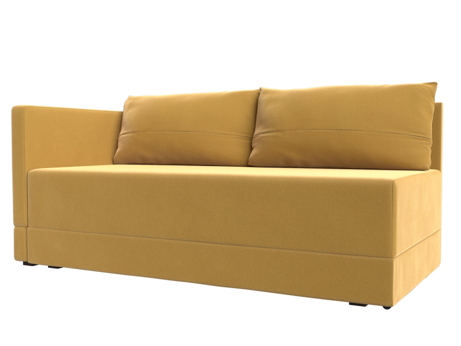 Кушетка диван, Кушетка Никас левая, микровельвет