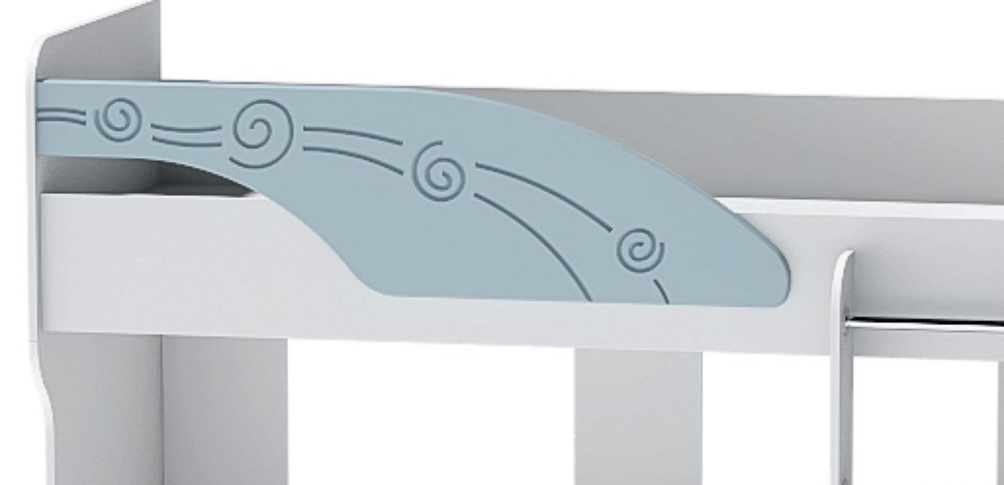 Детские кровати, Кровать 5 МДФ Бриз Волна