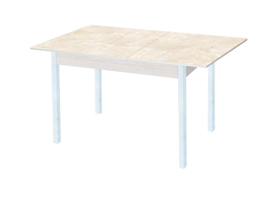 Обеденные столы, Альфа стол обеденный фотопечать опора квадро  белый муар