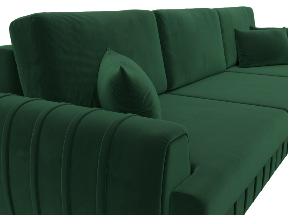 Диваны еврокнижки, Диван прямой Лига-057 НПБ Лонг, велюр SEVEN