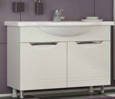 Тумбы с раковиной для ванны, Тумба с раковиной   Francesca Avanti Доминго 70 белый (2дв. ум. Балтика 70)
