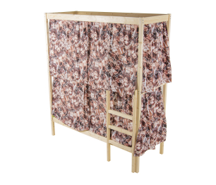 Кровать двухярусная с каркасом для штор 800x1900