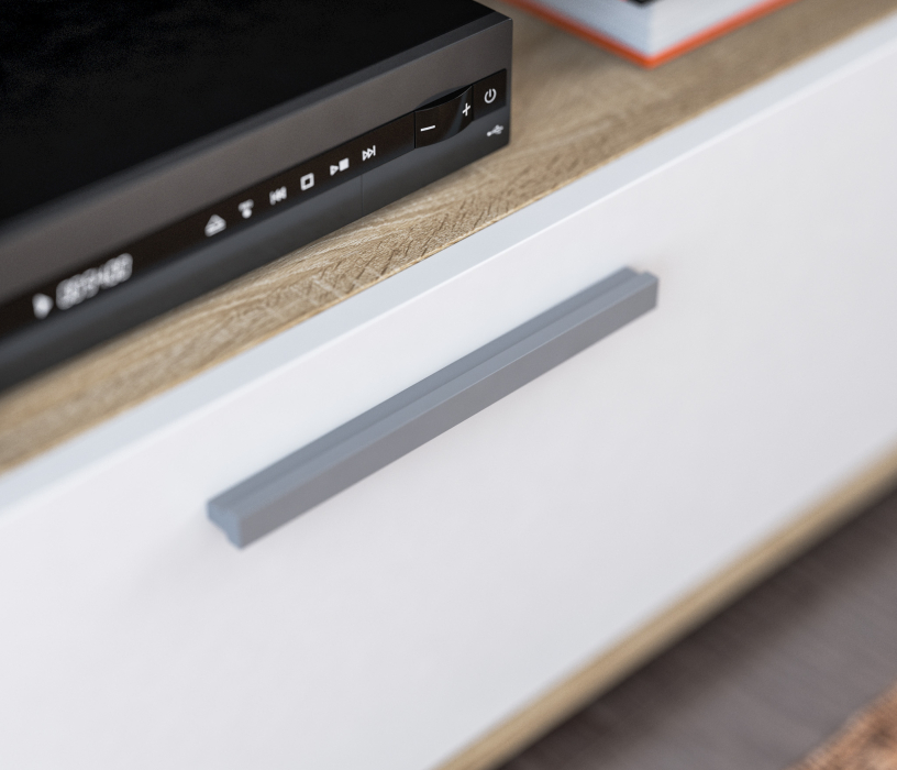 Стенки для гостиной, Стенка Ирен СБ-2302 Дуб Сонома/Белый.