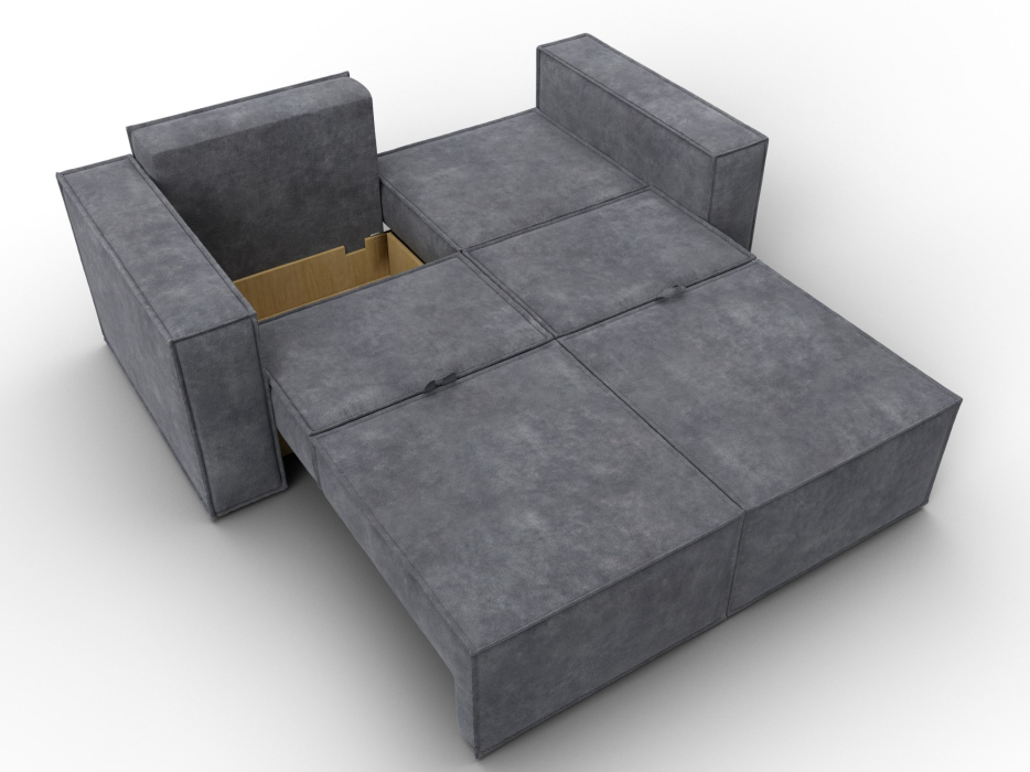 Диваны кровати со спальным местом, Диван прямой Куба мини, велюр BRUT