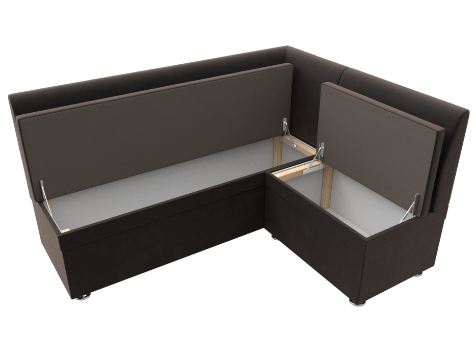 Диваны угловые кухонные, Диван кухонный угловой Уют правый угол, велюр