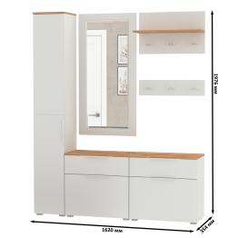 Мебель Октава  в узкую прихожую № 44