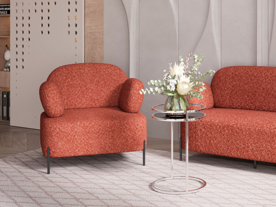 Кресло для отдыха, Кресло STOOL GROUP Кэнди с подлокотниками букле