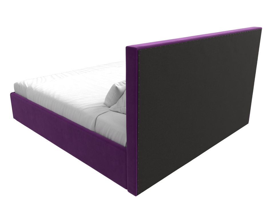 Мягкая кровать, Интерьерная кровать Кариба 200, микровельвет