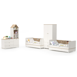 Мебель для детской комнаты с кроватями для двоих детей Эйп