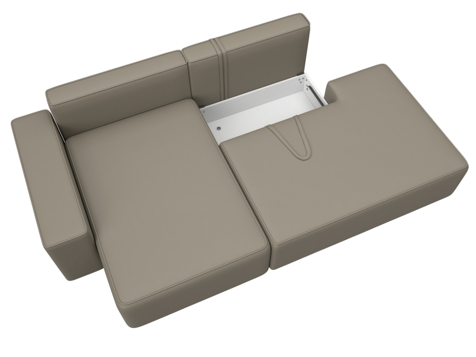 Диваны угловые в гостиную, Диван угловой Лига-079 угол левый, экокожа GRIFON