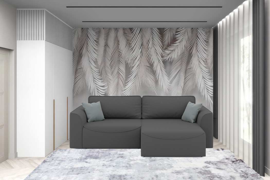 Мягкая мебель, Диван-кровать угловой Рафаэль еврокнижка НПБ, велюр