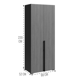 Шкаф в спальню 2-х дверный Болонья