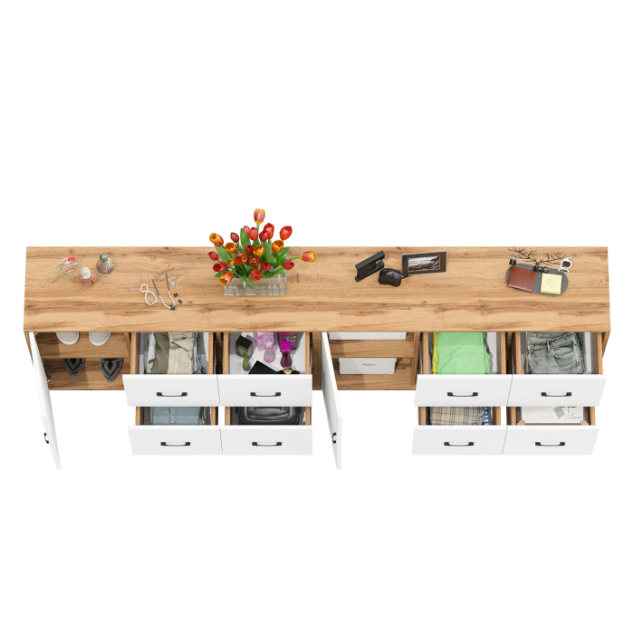 ТВ-тумбы, Два комода РВК 125-1204 с дверкой и 4-мя ящиками