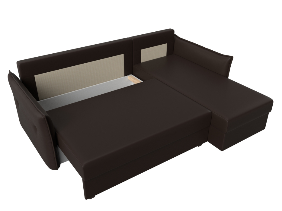 Диваны угловые в гостиную, Угловой диван Лига-004 правый угол, экокожа