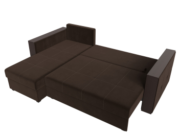 Угловой диван Валенсия Лайт левый угол, микровельвет