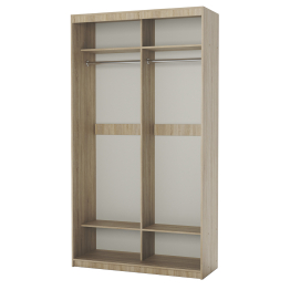 Шкаф-купе 2-х дверный Эконом платяной 100х60х200