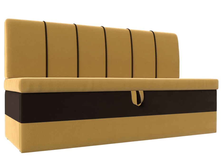 Диваны кровати со спальным местом, Прямой диван Энигма, микровельвет, коричневый