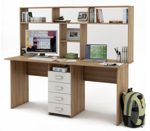 Письменный стол Лайт-11 с надстройкой