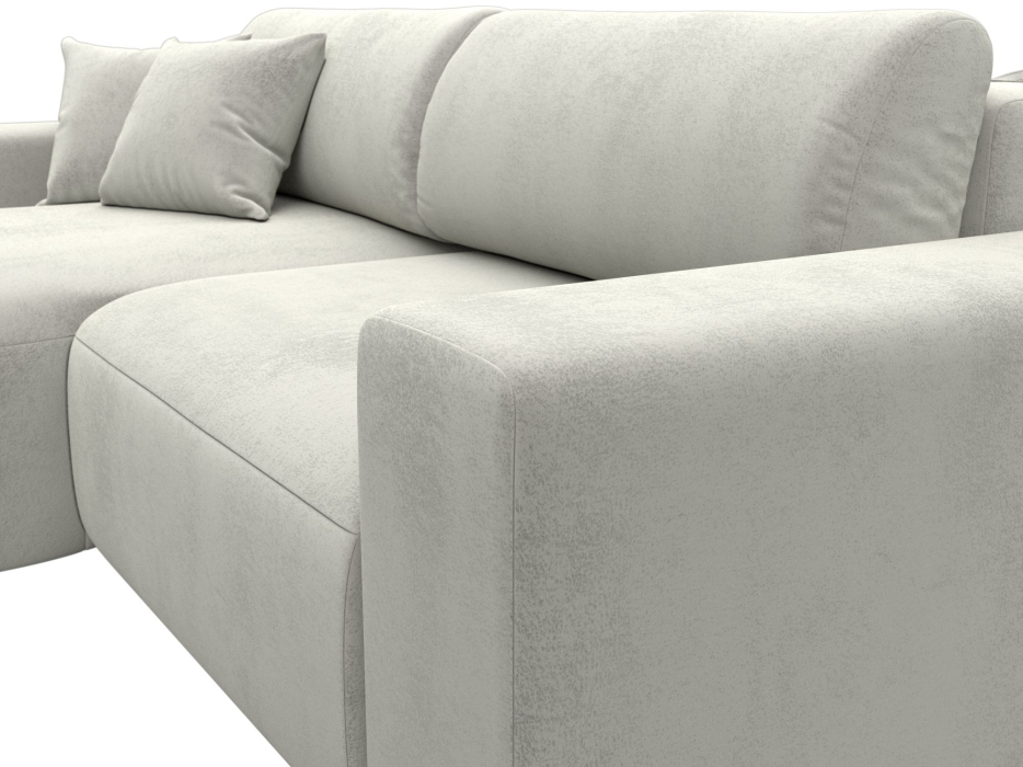 Диваны угловые в гостиную, Диван угловой Лига-036 НПБ Классик левый угол, велюр TOWER