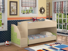 Для подростков, Кровать двухъярусная "Дюймовочка 4.2"  (Дуб молочный)