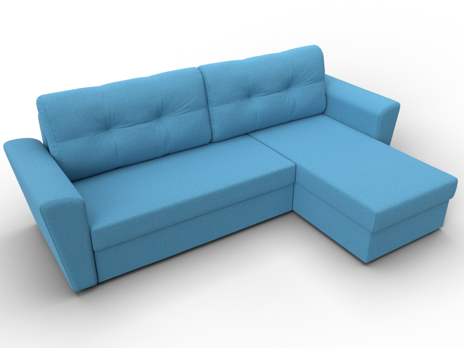 Диваны угловые в гостиную, Угловой диван Амстердам Лайт правый угол, рогожка Амур