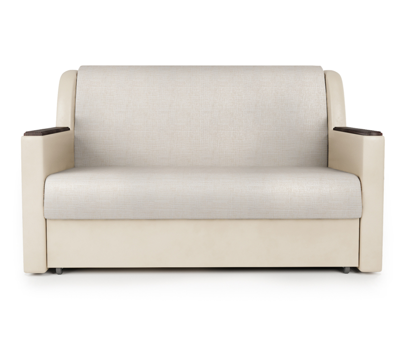 Диваны с ящиком для белья, Диван-кровать Аккорд Д 160, экокожа/шенилл