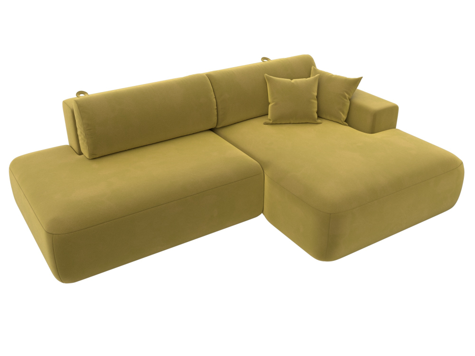 Диваны угловые в гостиную, Диван угловой Лига-036 Модерн правый угол, микровельвет