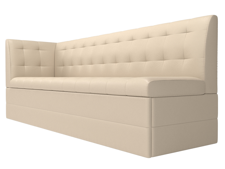 Диваны угловые кухонные, Кухонный диван Бриз с углом слева, экокожа