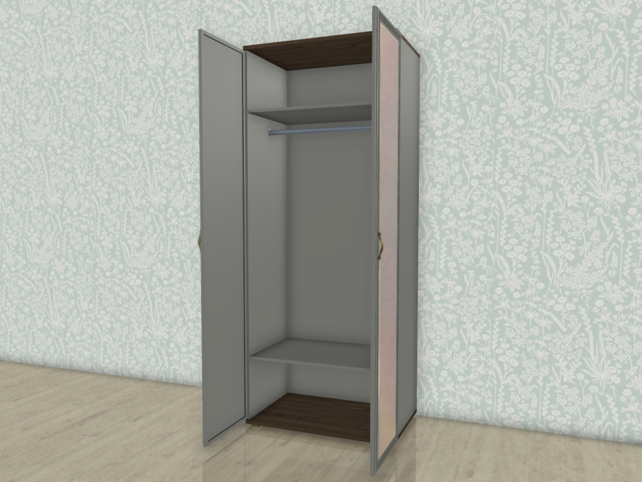 Шкафы двухстворчатые, Модульная система Карина Шкаф ШК-1003 с зеркалом