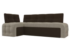 Диваны угловые кухонные, Кухонный угловой диван Люксор левый угол, микровельвет