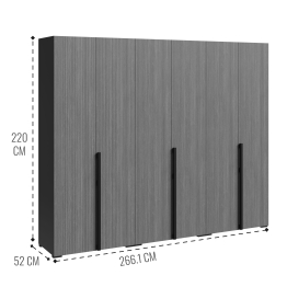 Шкаф Болонья в спальню 6-дверный