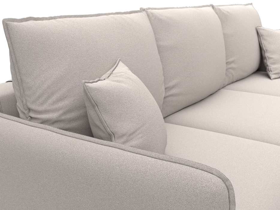 Диваны угловые в гостиную, Диван угловой Лига-064 НПБ угол универсальный, замша JOLY