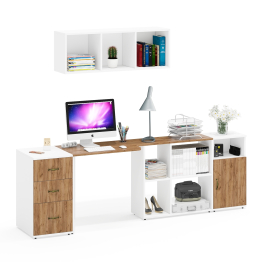 Две тумбы Лидер-8 и стол-трансформер компьютерный с полкой