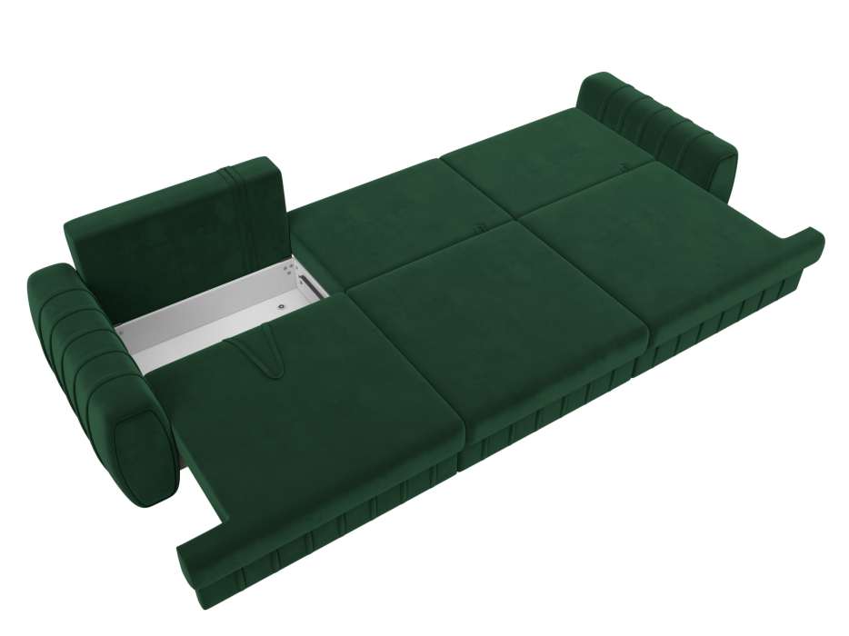 Диваны еврокнижки, Диван прямой Лига-057 НПБ Лонг, велюр SEVEN