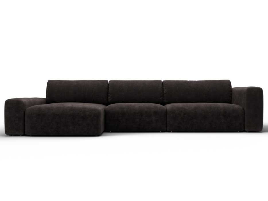 Диваны угловые в гостиную, Диван угловой Лига-066 НПБ Лонг угол левый, велюр BRUT