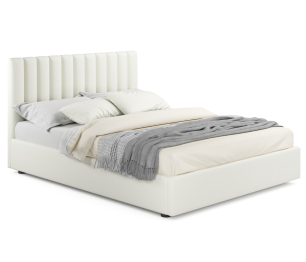 Мягкая кровать Olivia 1600 с ортопедическим основанием и матрасом АСТРА
