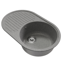 Мойка ML-GM16 овальная с крылом, 730*460*180мм NEW*