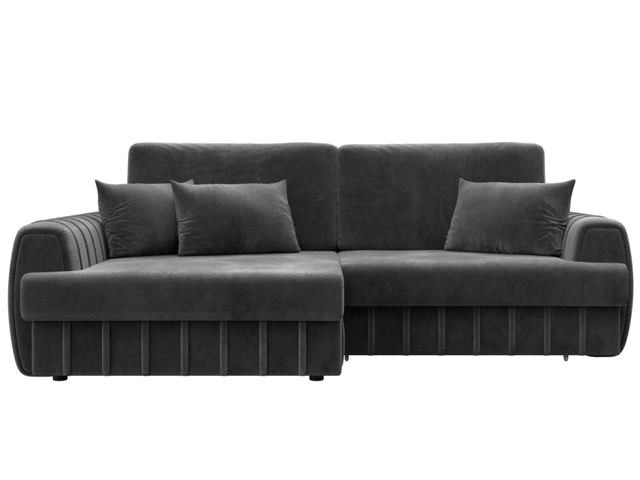 Диваны угловые в гостиную, Диван угловой Лига-057 НПБ угол левый, велюр TOWER