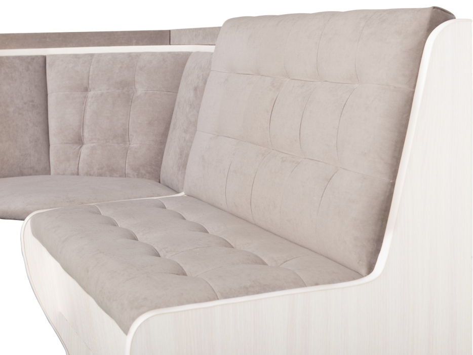 Кухонные уголки, Кухонный уголок Стиль 1Л (со столом СТ-2У) Дуб млечный / велюр