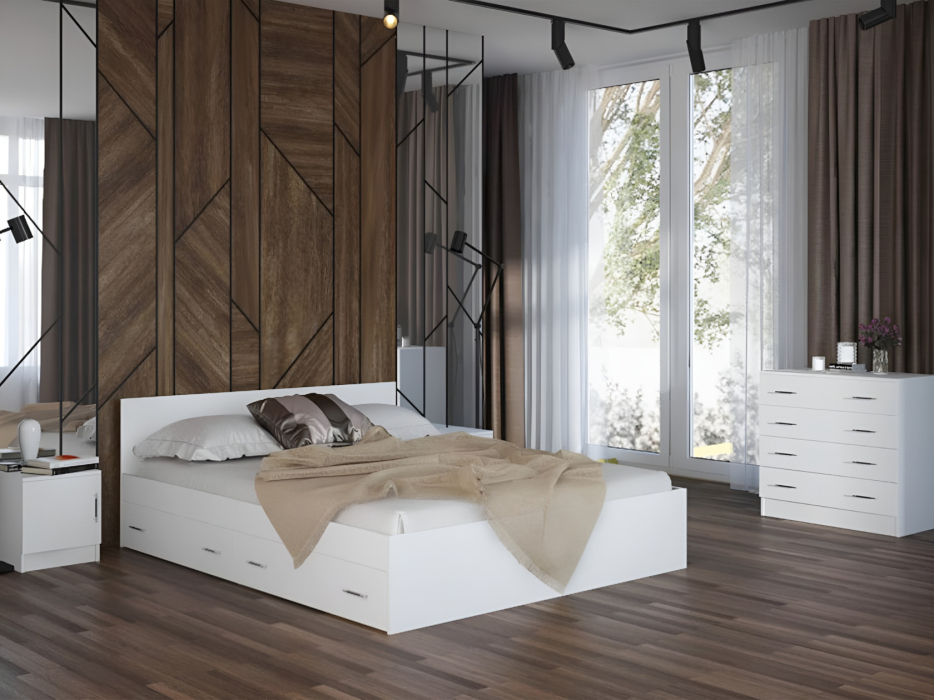 Кровати 120х200, Кровать Стандарт 1200 с ящиками